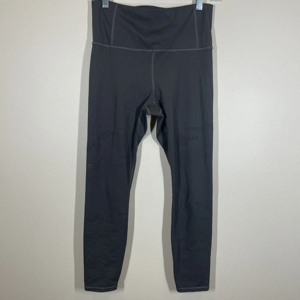 Athleta Persistence Laser Cut‎ 7/8 Tight Gray Womens Size S Workout